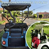 golf bag holder for golf cart